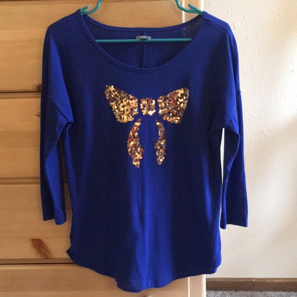 aerie Tops - AERIE 3/4 Length Sleeve Henley Style Shirt